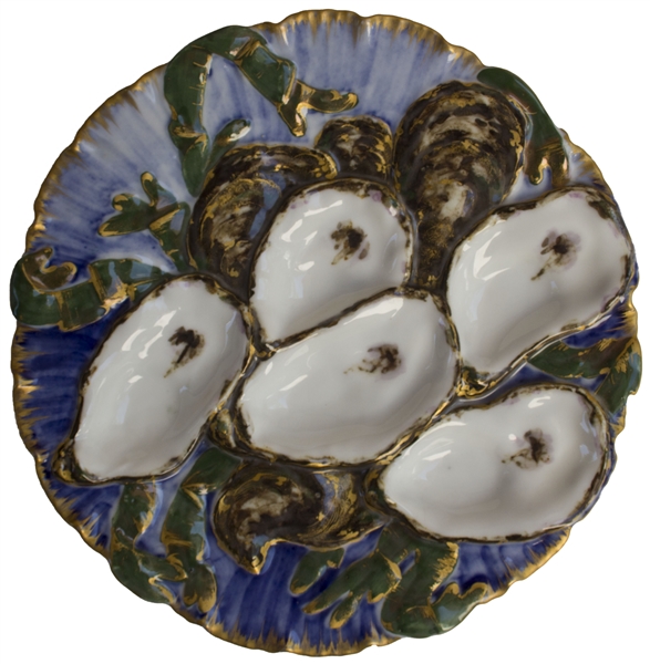 Rutherford B. Hayes White House Oyster Plate -- Unique, Colorful Design Ideal for Display